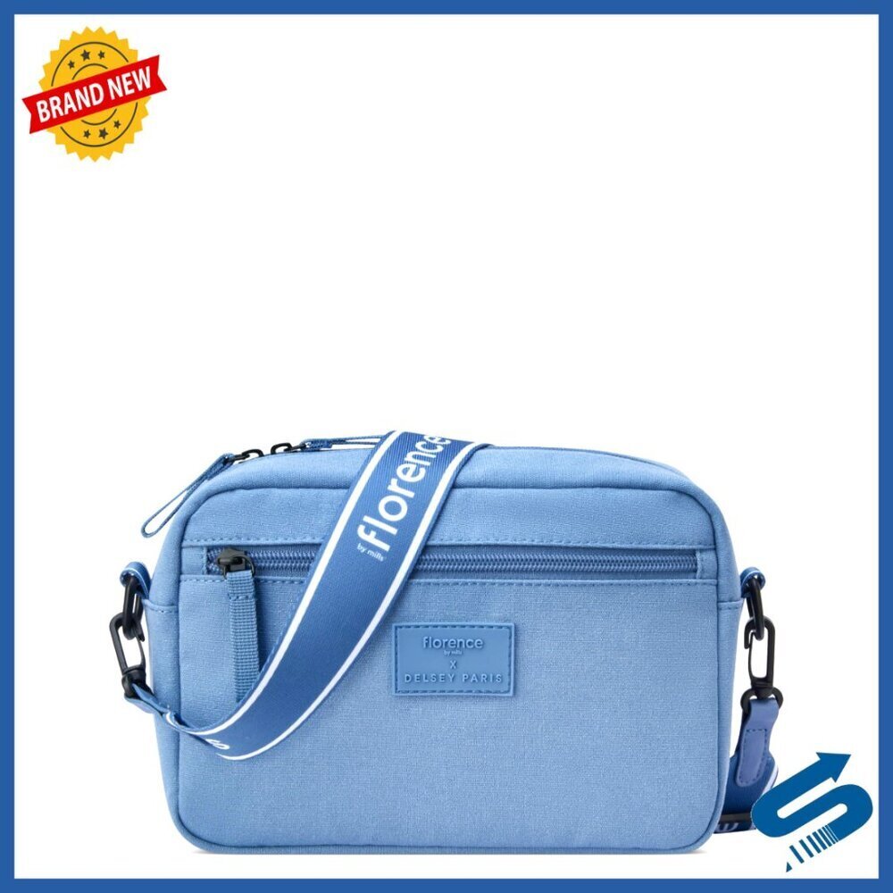 Crossbody Bag Compact Functional Adjustable Strap Interior Pockets Recycled